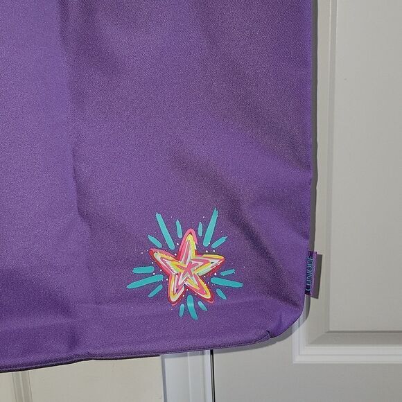 Clinique Beauty Star Shopping Large Travel Tote Bag Purple New ☆ Free Gift ☆ - Picture 6 of 8